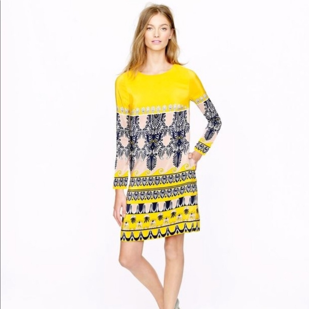 J. Crew scroll print dress